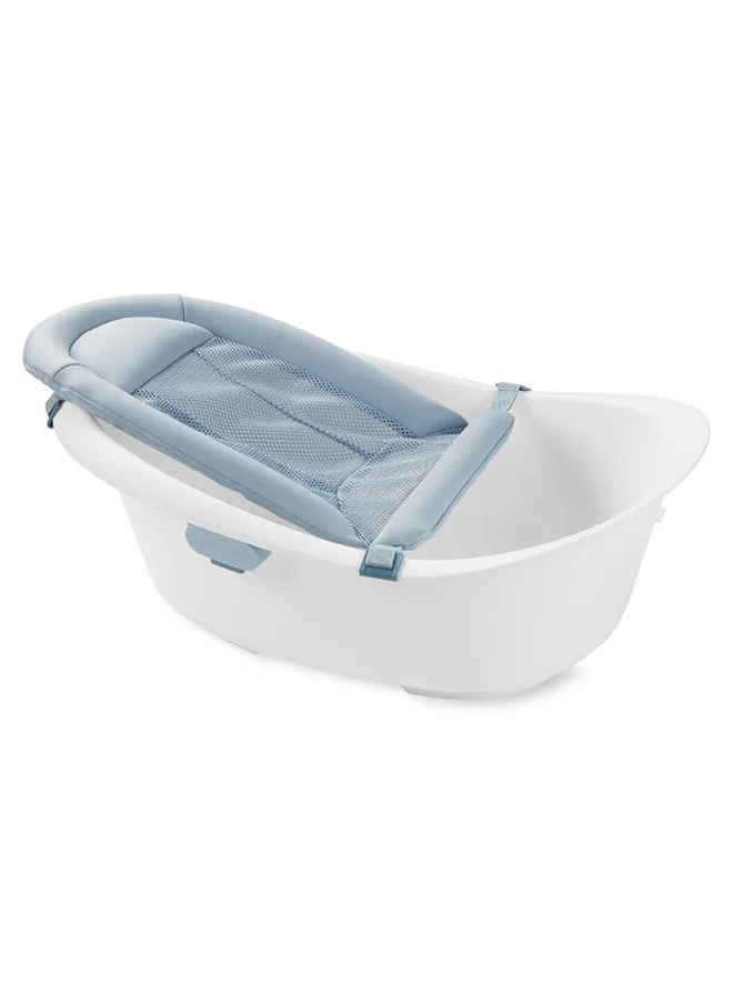 سكيب هوب Wave 4-In-1 Baby Bath Tub, White And Blue