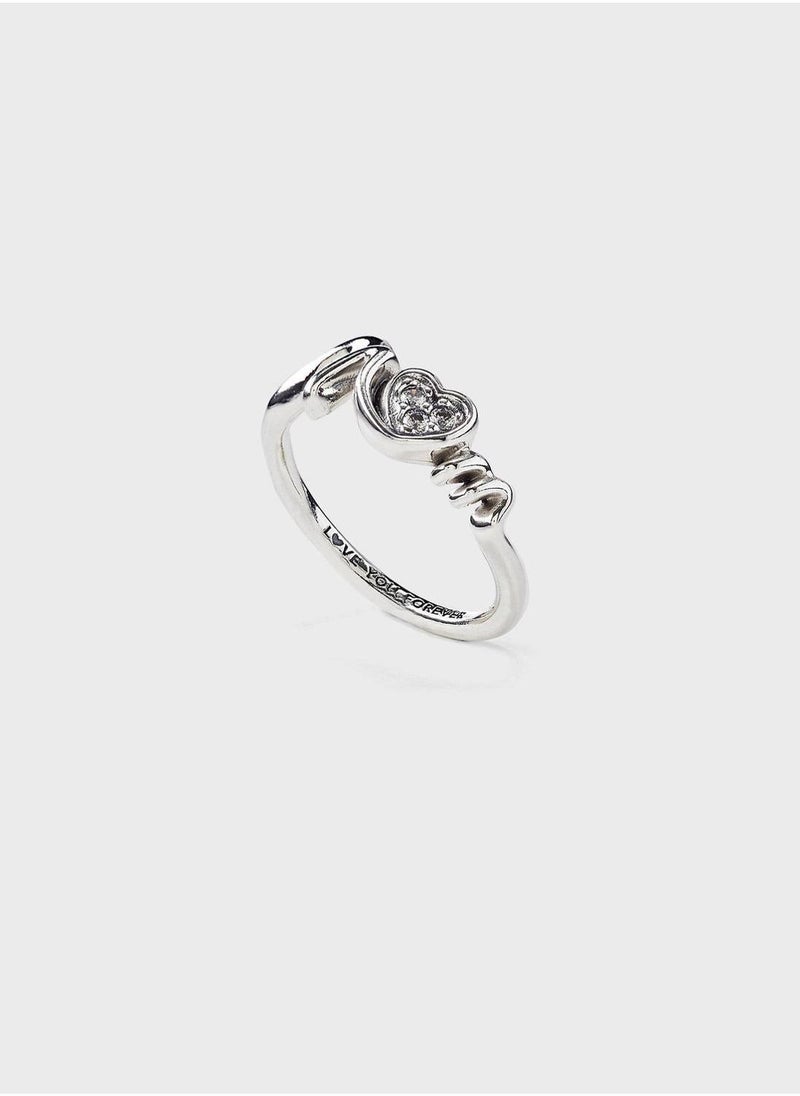 PANDORA Mum Pavé Heart Ring - Image 3