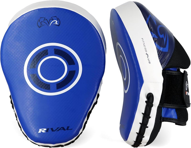 RIVAL Boxing RPM7 Fitness Plus Punch Mitts - Curved Striking Surface, Hook and Loop Wrist, Ergonomic Fit, and Padded Finger Protector - Image 2