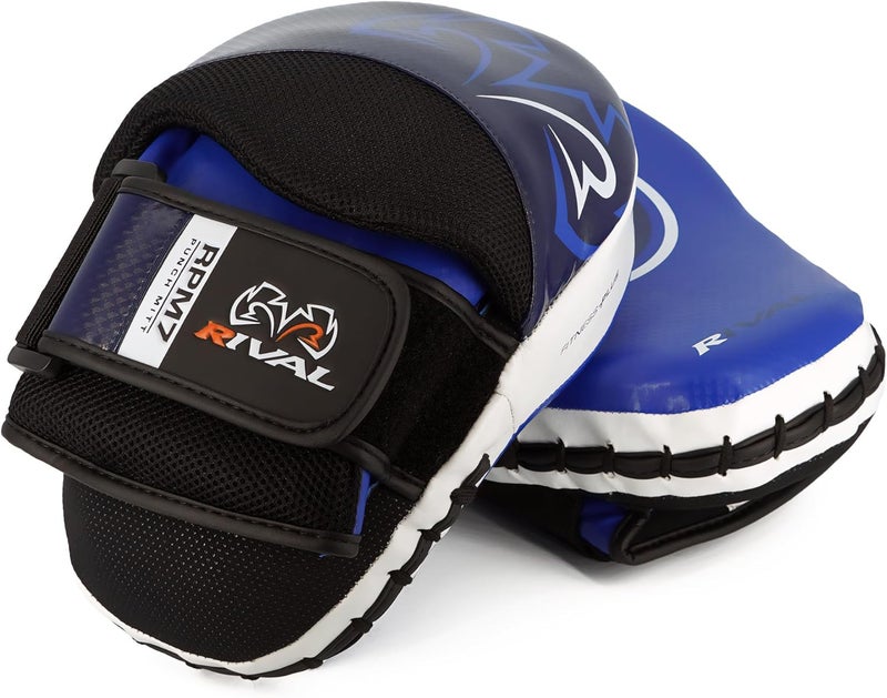 RIVAL Boxing RPM7 Fitness Plus Punch Mitts - Curved Striking Surface, Hook and Loop Wrist, Ergonomic Fit, and Padded Finger Protector - Image 3