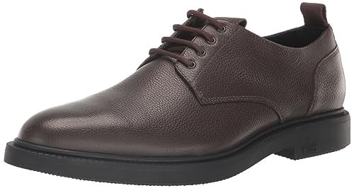 BOSS Larry Grain Leather Derby Dress Shoe Deep Brown - Image 4