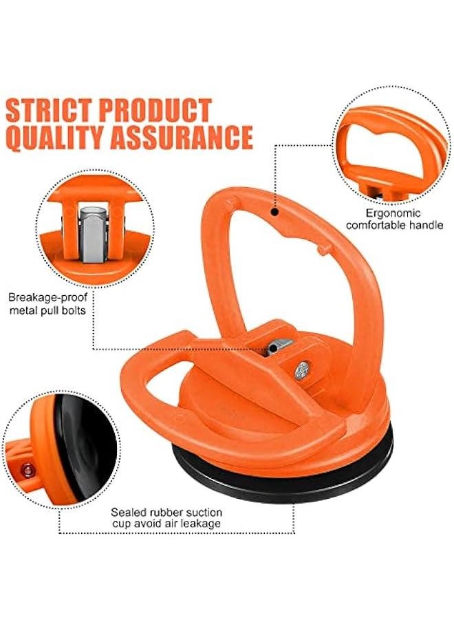 Car Dent Puller, 2PCS Car Dent Remover Tools for Car Dent Repair, Glass, Screen, Tiles & Objects Moving, Orange