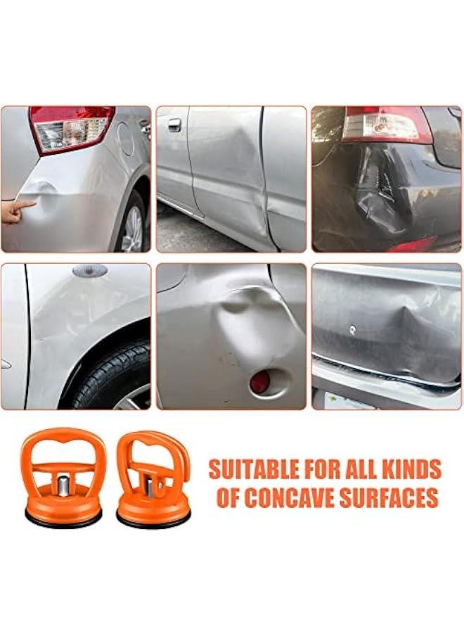 Car Dent Puller, 2PCS Car Dent Remover Tools for Car Dent Repair, Glass, Screen, Tiles & Objects Moving, Orange