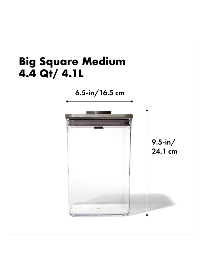 OXO OXO Steel POP BIG SQUARE MEDIUM - 4.4QT/4.2 L