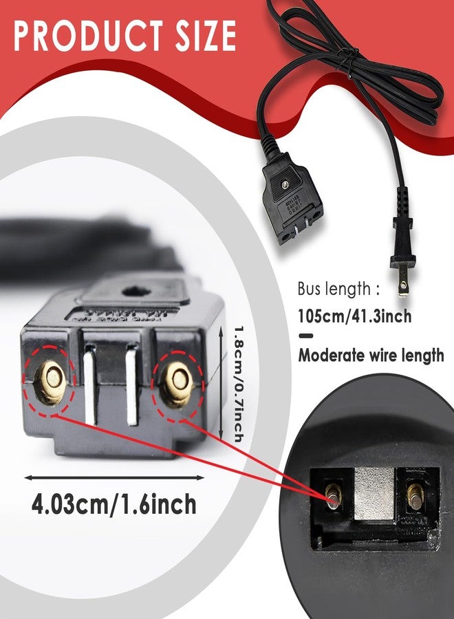 FixlyFido 028372 Deep Fryer Breakaway Power Cord for Waring DF175 DF250 DF280 TF200 Deep Fryer Cord Replacement - Deep Fryer Cord - Deep Fryer Parts & Accessories (Interface Size:1.6 * 0.7 Inch) - Image 3