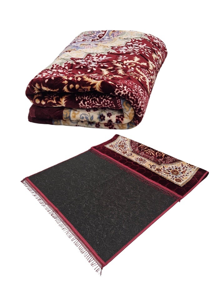 SMART HOME Excellent velvet carpets and rugs, padded and soft to the touch, with beautiful 3D patterns a ground seating mat for trips, camping, hiking, and wilderness, a luxurious rug, size 230X160 cm - Image 3