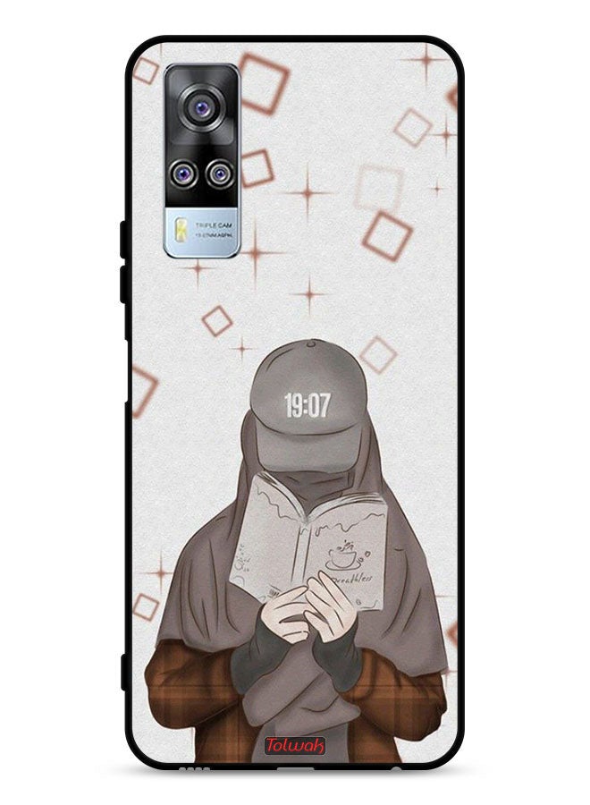 Tolwak vivo Y51 2020 Protective Case Cover Girl Reading Art