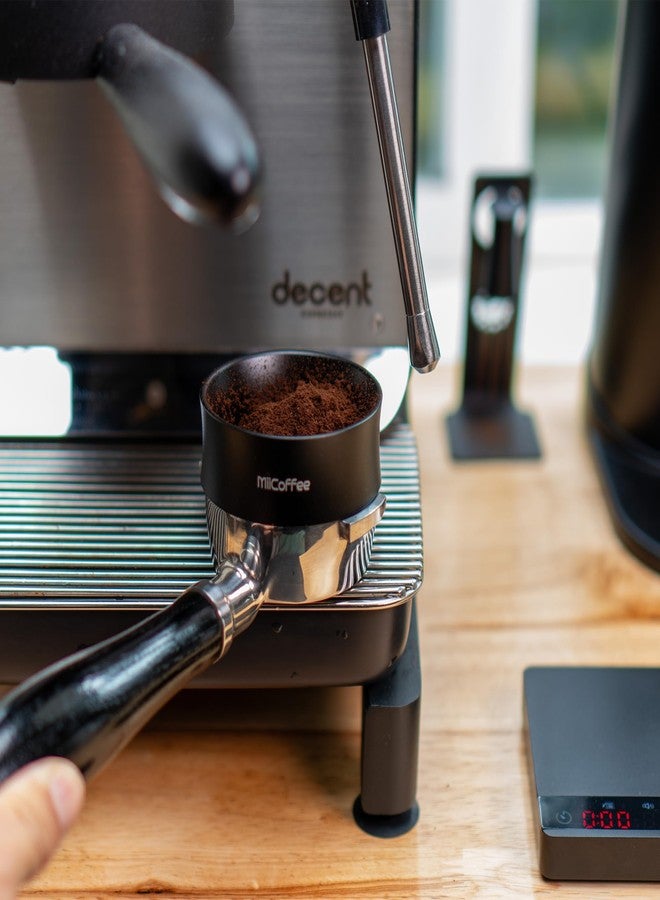 MiiCoffee 58mm Magnetic Dosing Funnel - Espresso Coffee Dosing Ring - Anodized Aluminum with 9 Magnetized Steel Compatible with 58mm Portafilter (Tall) - Image 3