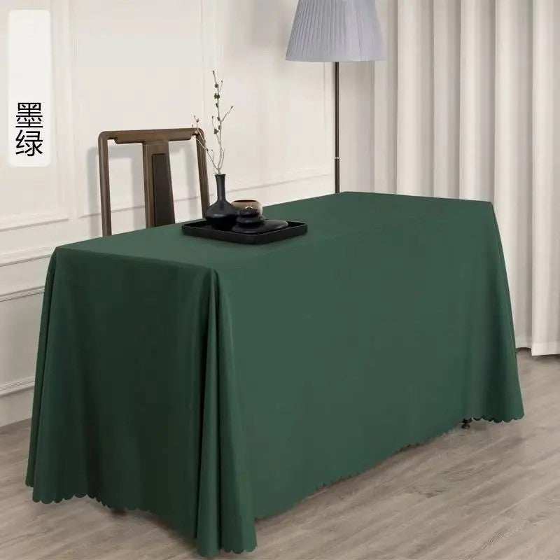 Y&D Elegant Solid Polyester Tablecloth and Table Runners Set for Wedding Parties – Durable, Wrinkle-Resistant Table Cover for Banquet, Dining & Events - Image 2