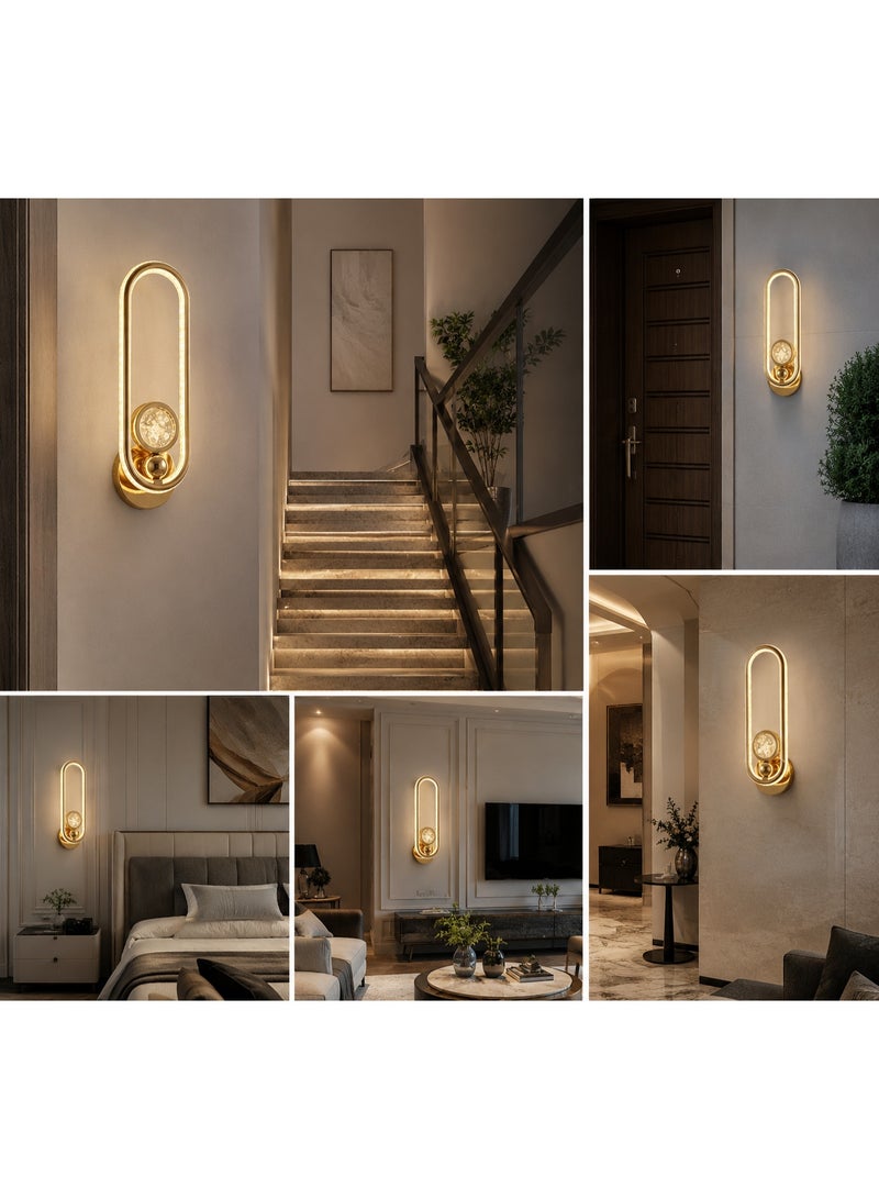 Golden Modern Luxurious LED Wall Sconce - Image 2