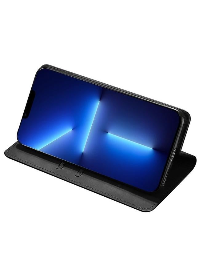 S-TOP Case For Realme 11 5G Global / 11x 5G Skin Feel Magnetic Leather Phone Case - Image 4