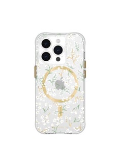 iPhone 15 Pro Case - Printed in full color and foil stamped - Imported - Petite Fleurs with Magsafe