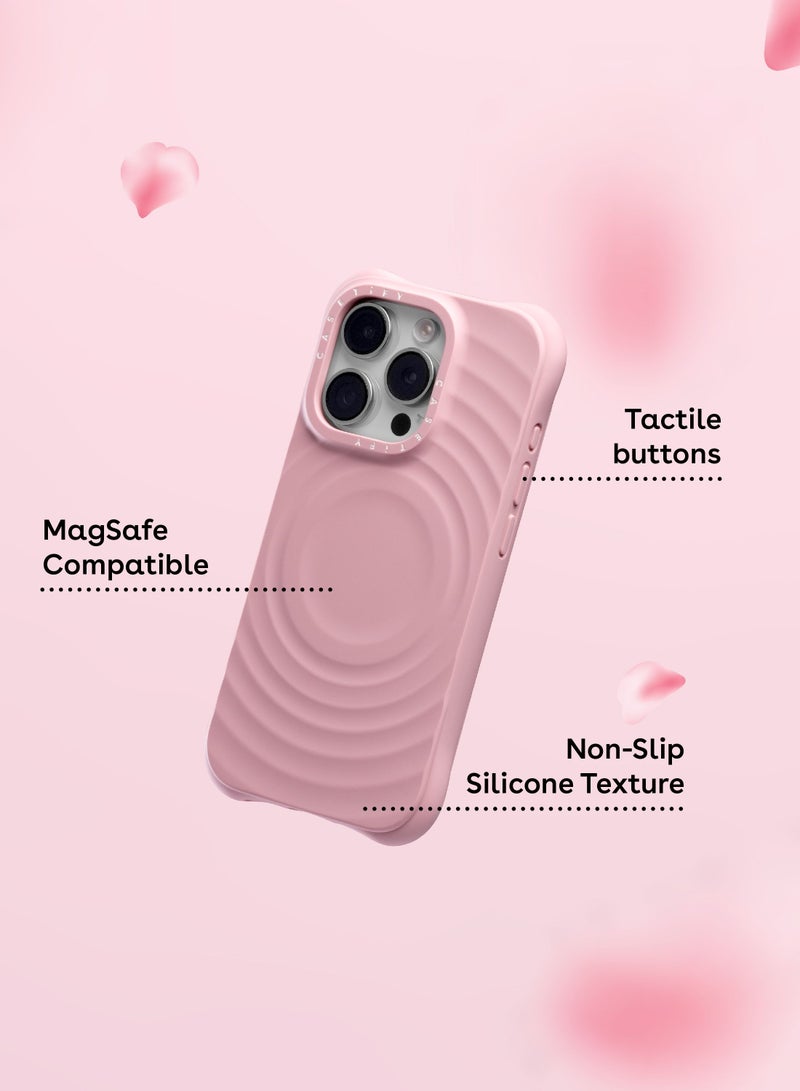 Ripple Case, Impact Protection Shock Absorbing Cover, Anti-Microbial, Slim  LightWeight, Wireless Charging Compatible（Primrose Pink） - Image 5
