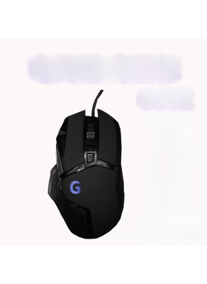 Generic - Taobao Spell More G502 Wired Game Mechanical Mouse RGB Electric Competition Macro Lol Eat Chicken CF Computer Internet Cafe-Color:G102 Work Package Version 1000hz Black 7200dpi-Interface:USB - Image 1
