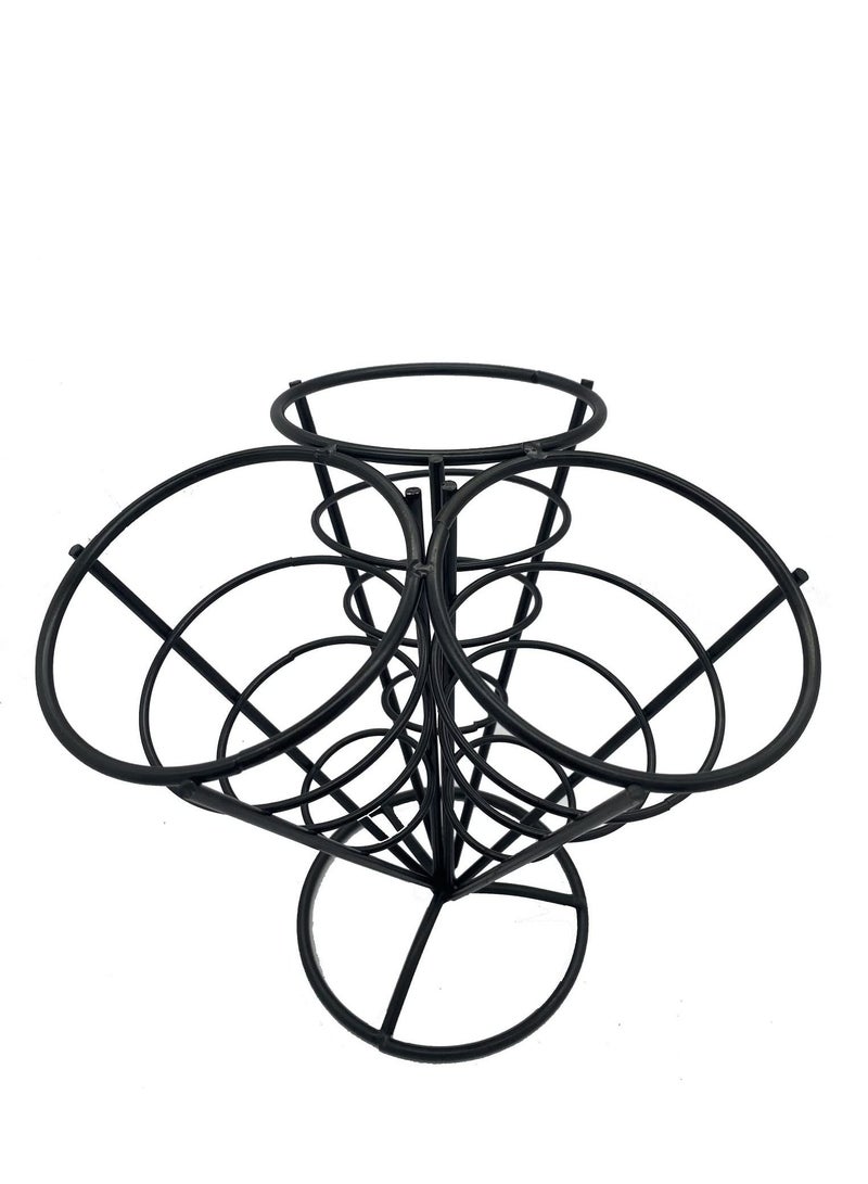 KASTWAVE حامل مخروط 1 Holds 3 مخاريط حوامل مخروط بطاطا مقلية حافظة مخروط سلة مخروط معدنية حامل وجبات خفيفة عرض دجاج مقلي رفوف سلكية للمطبخ مطعم مستلزمات الحفلات - Image 4