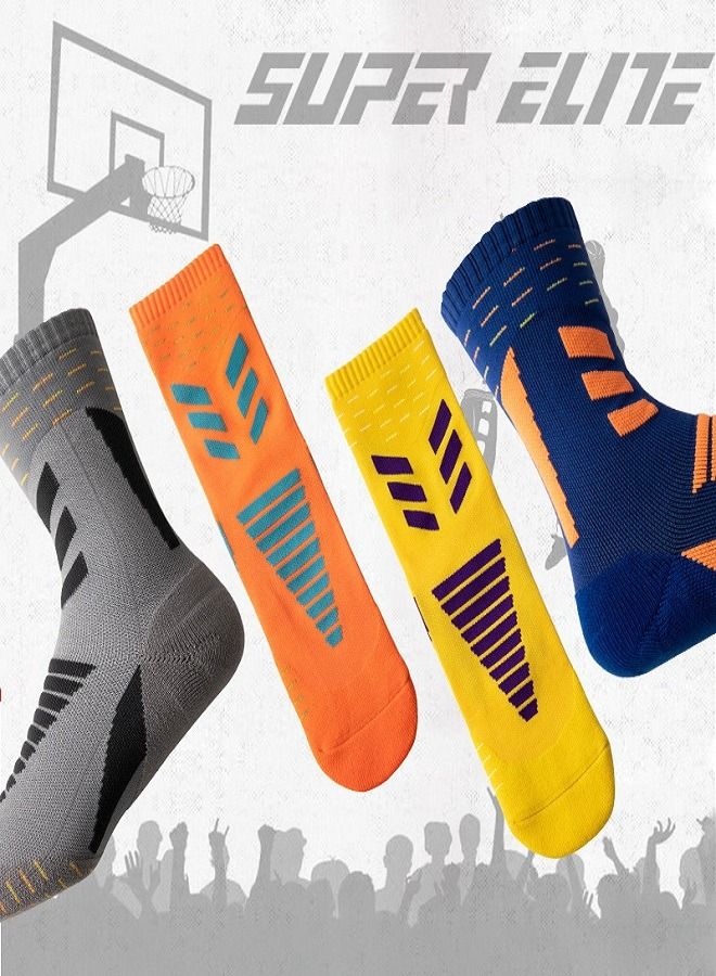 Generic Sports Socks Basketball Socks 7 Pairs, Premium Mid Calf Athletic Socks for Adult & Youth - Image 2