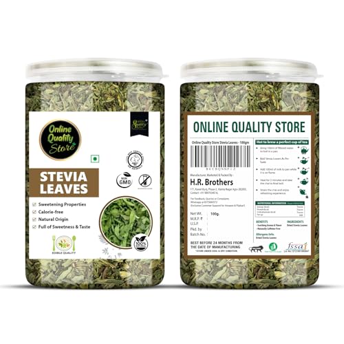 Online Quality Store متجر الجودة عبر الإنترنت - أوراق ستيفيا 100 جرام | صفر سعرات حرارية | ورقة كاملة | بديل طبيعي للسكر - Image 3