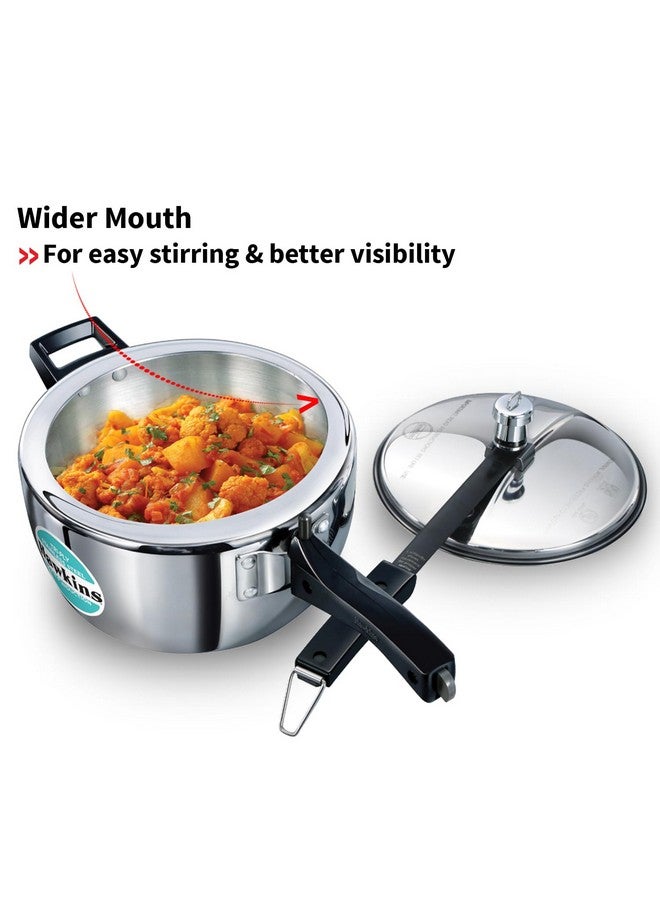 Hawkins 3.5 Litre Triply Stainless Steel Pressure Cooker, Inner Lid Cooker, Silver (Hsst35) - Image 3