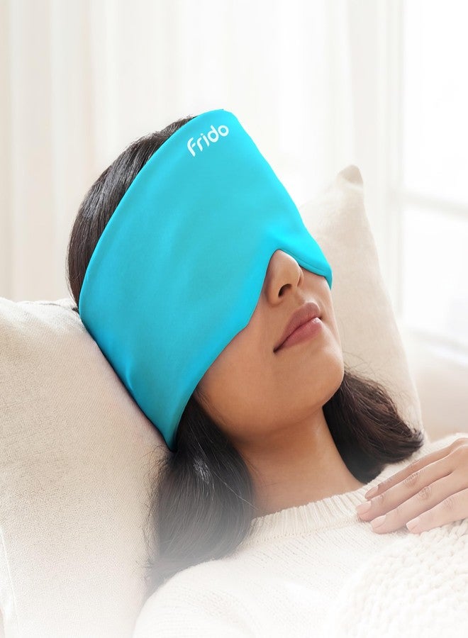 Frido Hot & Cold Therapy Cap | 360° Full Head Coverage | Reusable Cooling & Warming Cap with Gentle Compression | Blue - Image 1