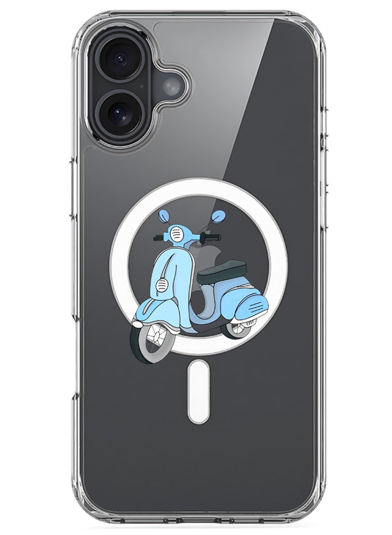 Theodor Magnetic Case for Apple iPhone 17 Compatible with MagSafe Wireless Charging, Shockproof Phone Bumper Cover - Vespa - Image 1