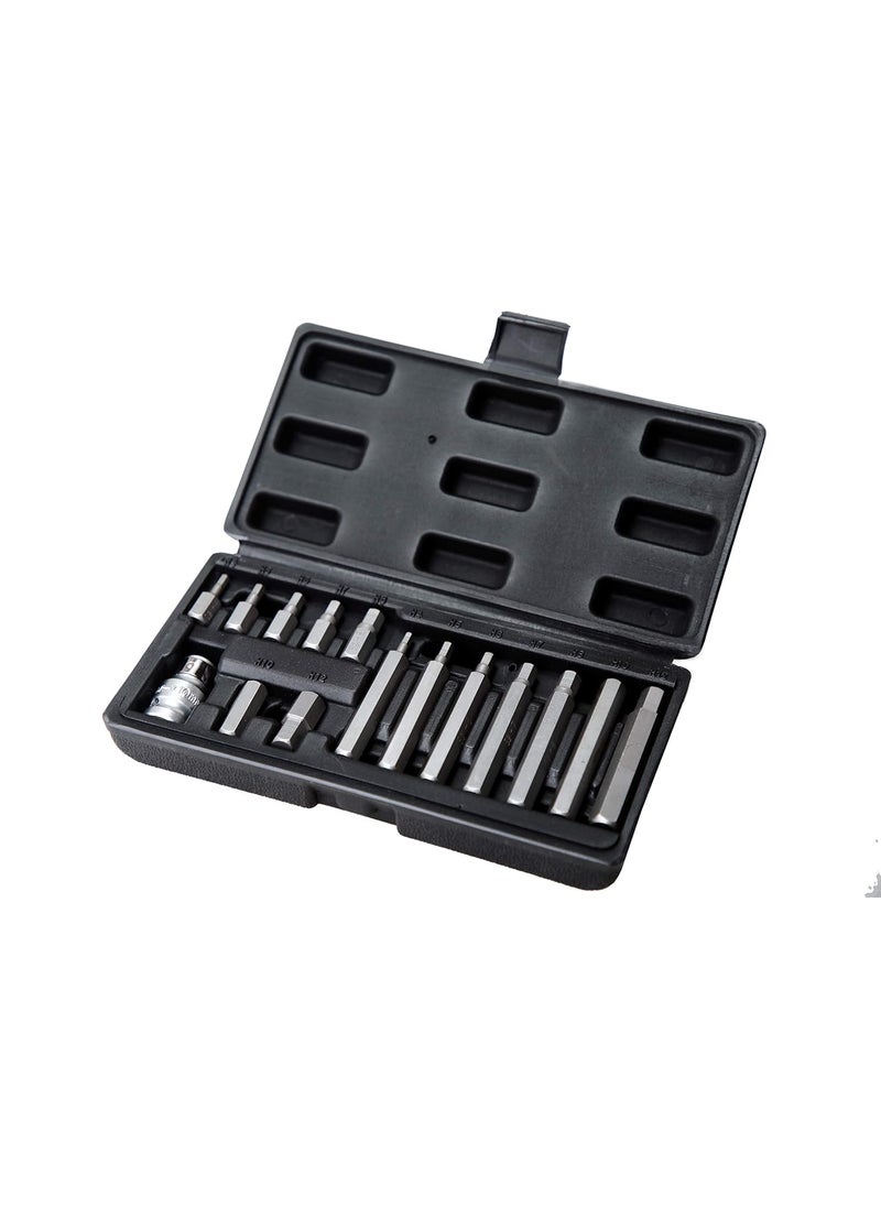 Aeroforce - Aeroforce AES581515 PCS HEX BIT SET 30L 10MM H4 TO H12 75L 10MM H4 TO H12 - Image 1