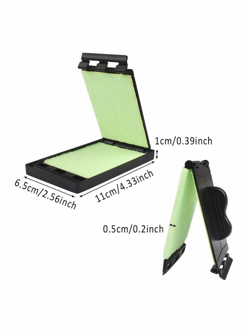 null - 2 Pack, Dual Guitar String Cleaner for Guitar, Bass, and Ukulele, Used for Cleaning String and Fretboard String Wiper Guitar String Maintenance, Light Green - Image 1