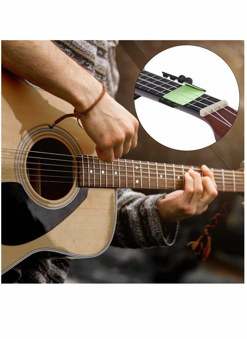 null - 2 Pack, Dual Guitar String Cleaner for Guitar, Bass, and Ukulele, Used for Cleaning String and Fretboard String Wiper Guitar String Maintenance, Light Green - Image 1