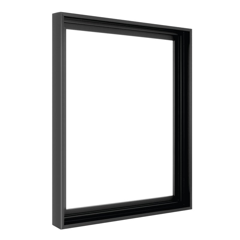 MCS Canvas Float Frames 16x20 Black Frame Vertical  Horizontal Wall Hanging Large Frame for Canvas Paintings 1Pack