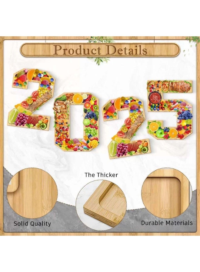 general 2025 digital bamboo and wood tray fruit cheese platter vegetable food tray student party supplies cake tray - Image 2