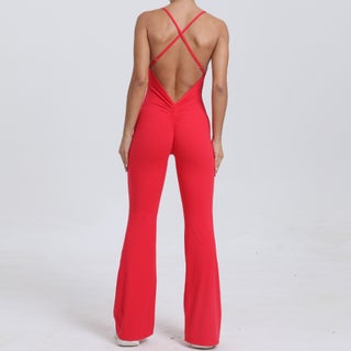 Adjustable Strap Flared Yoga Jumpsuit Fitness Bodysuit Red - pzsku/Z51CF7D9908E4525137C2Z/45/1746189233/bc82ea07-7d60-45ed-993b-204aa5bb5f4f