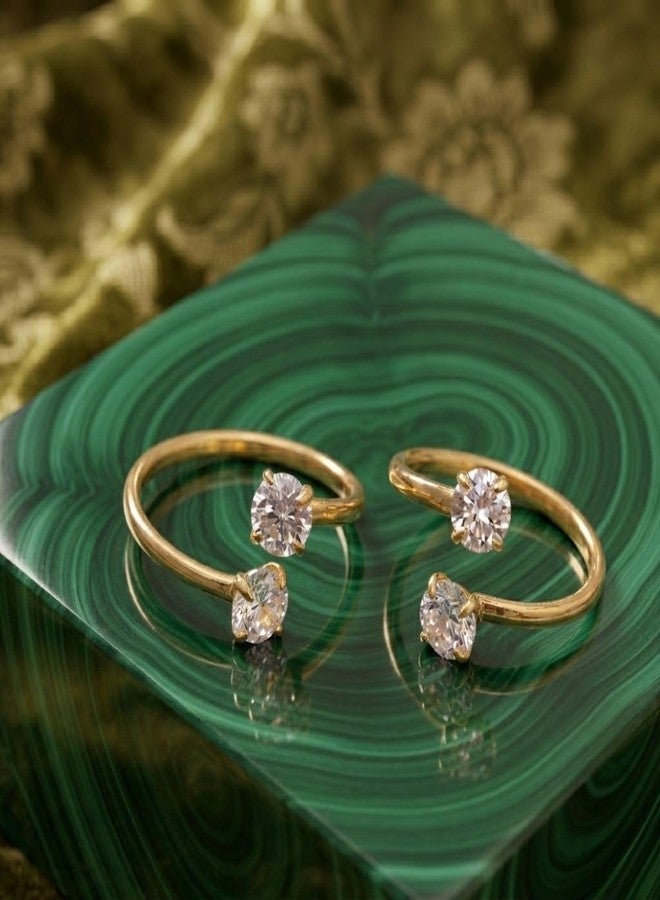 ZEELLO Adjustable Toe Ring For Women, Traditional Bichiya for Girls, Birthday and Gift for Wife (Gold) - Image 5