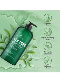 Botanic Hearth Botanic Hearth Tea Tree Body Wash Helps Nail Conditions Athletes Foot Ringworms Jock Itch & Body Odor Soothes Itching & Promotes Healthy Skin and Feet Naturally Scented 16fl oz  - Image 3