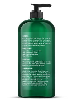 Botanic Hearth Botanic Hearth Tea Tree Body Wash Helps Nail Conditions Athletes Foot Ringworms Jock Itch & Body Odor Soothes Itching & Promotes Healthy Skin and Feet Naturally Scented 16fl oz  - Image 4