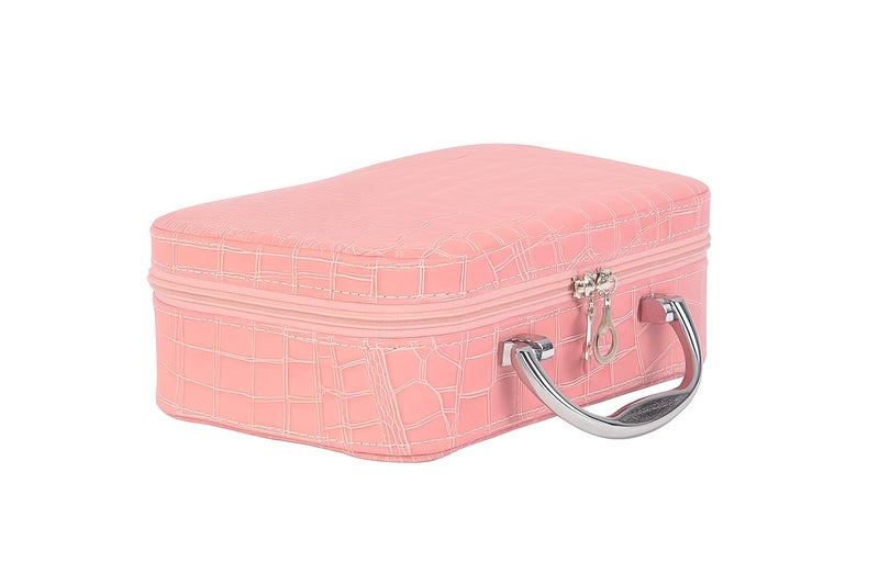 Maharsh Cosmetic Make up Organizer Portable Makeup Bag for Women and Girls Waterproof Ladies Case Travelling Storage Multi Function Travel Up Bag with Small Mirror Brushes/Hanging (Multi Color) - Image 1