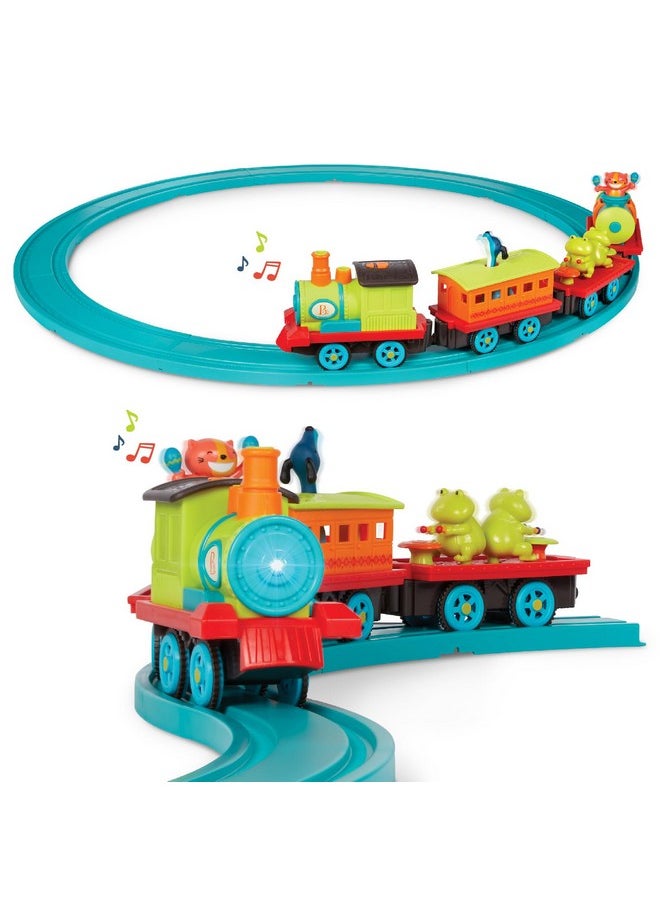 B. Toys B. toys- Critter Express- Train Set - Musical Train - Lights & Sounds - Classic Toys for Toddlers, Kids - 2 Years +  - Image 1