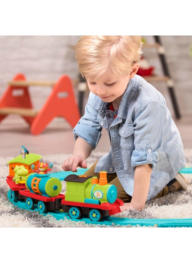 B. Toys B. toys- Critter Express- Train Set - Musical Train - Lights & Sounds - Classic Toys for Toddlers, Kids - 2 Years +  - Image 2