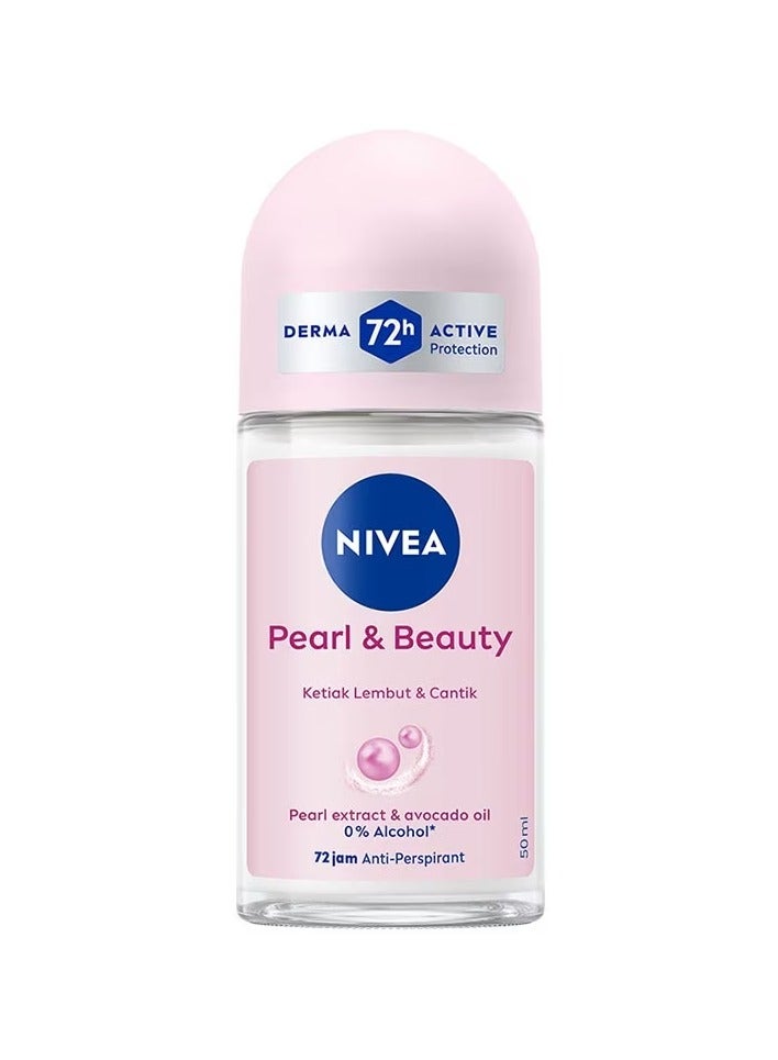 نيفيا نيڤيا مضاد للتعرق رول أون للنساء ، لؤلؤ & بيوتي مستخلصات لؤلؤ 50 مل عبوة من 3 - Image 2
