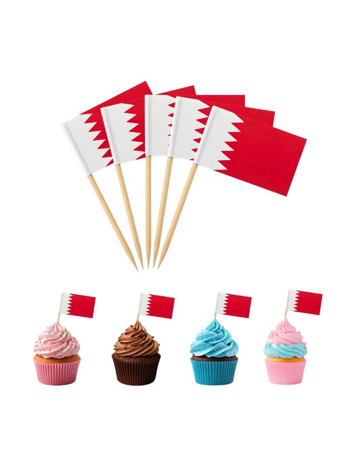 برينت شوب فور مي 100 قطعة من أغطية الكيك - أغطية للكب كيك على الوجهين - مثالية للحفلات - تزيين الحلويات الخاصة بك - أعواد أسنان لتزيين الكيك للاحتفال باليوم الوطني - Image 1