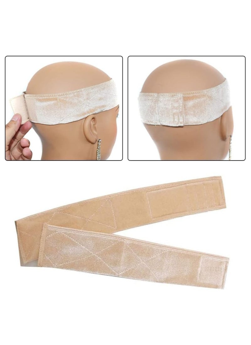 Estelle Wig Grip Non Slip Lace Wig Band Wig Headband Grip Velvet Scarf Hair Band for Wigs and Frontal 01 piece Black  - Image 3