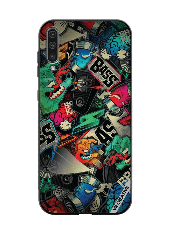 VR CREATIVE Protective Case Cover For Samsung Galaxy A50/A50s Bass Design Multicolour - Image 1