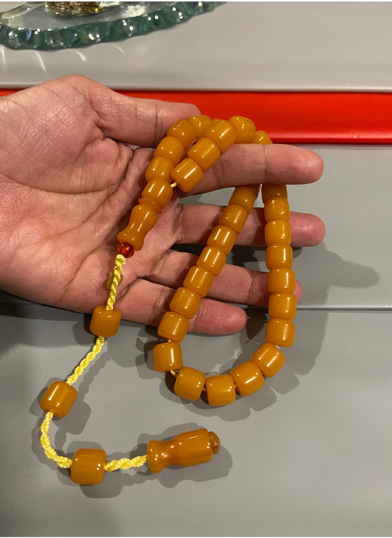 بيرسونال تاتش - سبحة رجالية من الفاتوران الألماني بكلايت عدد الخرز 33 ومقاس الخرز 10.5mm x 10.8mm - Image 1