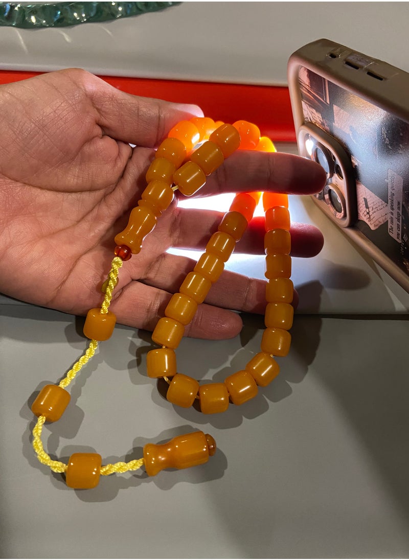 بيرسونال تاتش - سبحة رجالية من الفاتوران الألماني بكلايت عدد الخرز 33 ومقاس الخرز 10.5mm x 10.8mm - Image 1