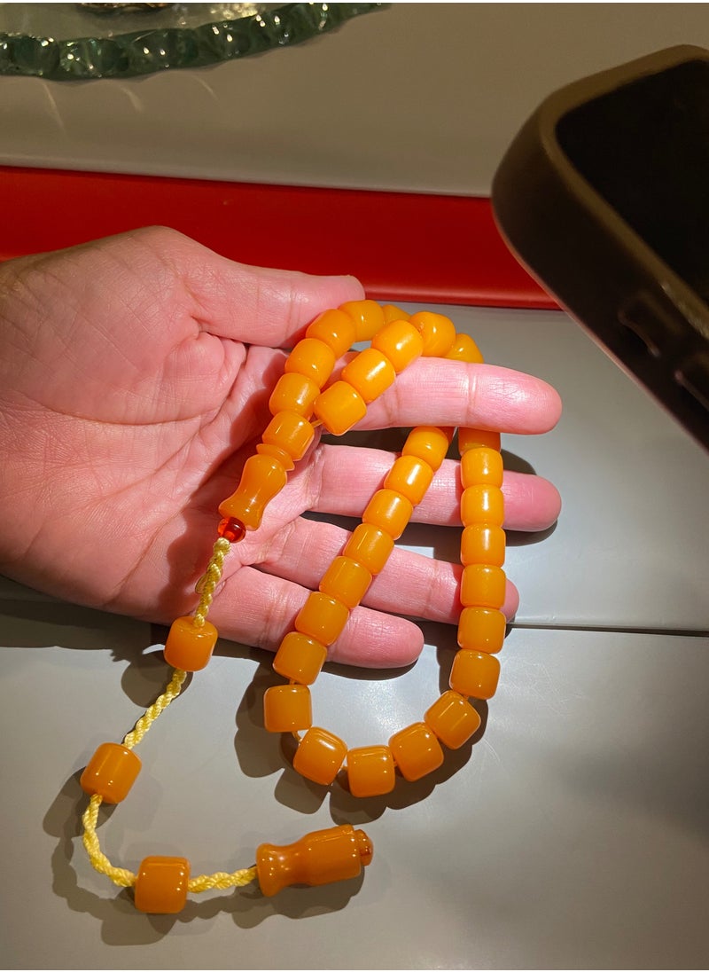 بيرسونال تاتش - سبحة رجالية من الفاتوران الألماني بكلايت عدد الخرز 33 ومقاس الخرز 10.5mm x 10.8mm - Image 1