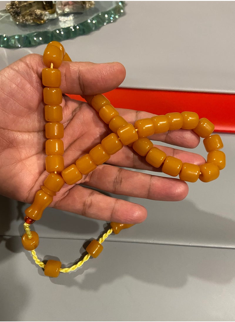 بيرسونال تاتش - سبحة رجالية من الفاتوران الألماني بكلايت عدد الخرز 33 ومقاس الخرز 10.5mm x 10.8mm - Image 1