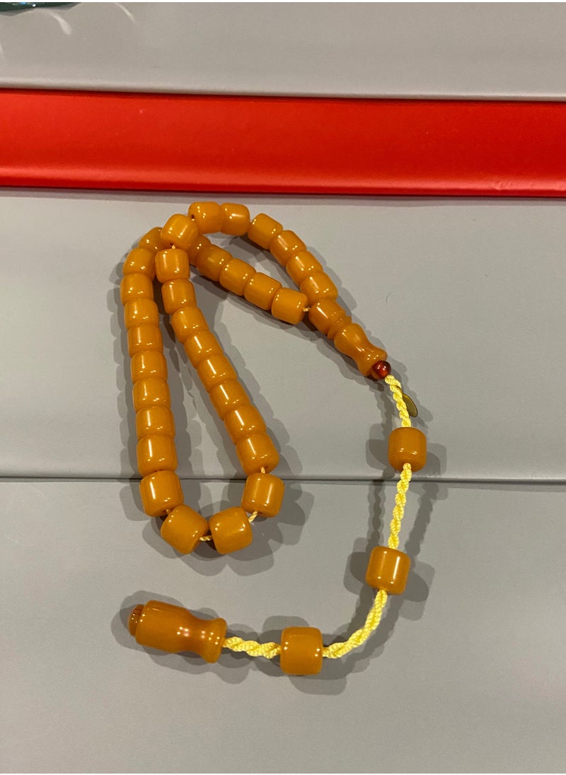 بيرسونال تاتش - سبحة رجالية من الفاتوران الألماني بكلايت عدد الخرز 33 ومقاس الخرز 10.5mm x 10.8mm - Image 1