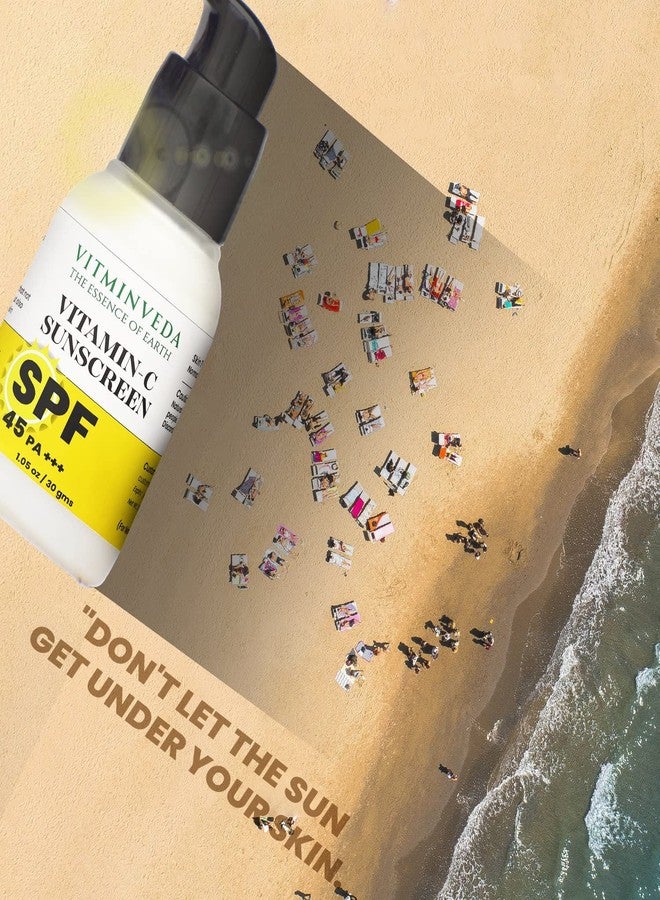 VITMINVEDA Sunscreen SPF 45 PA+++ | Lightweight With Multi-Vitamins, No White Cast, Broad Spectrum | 30 ml - Image 2