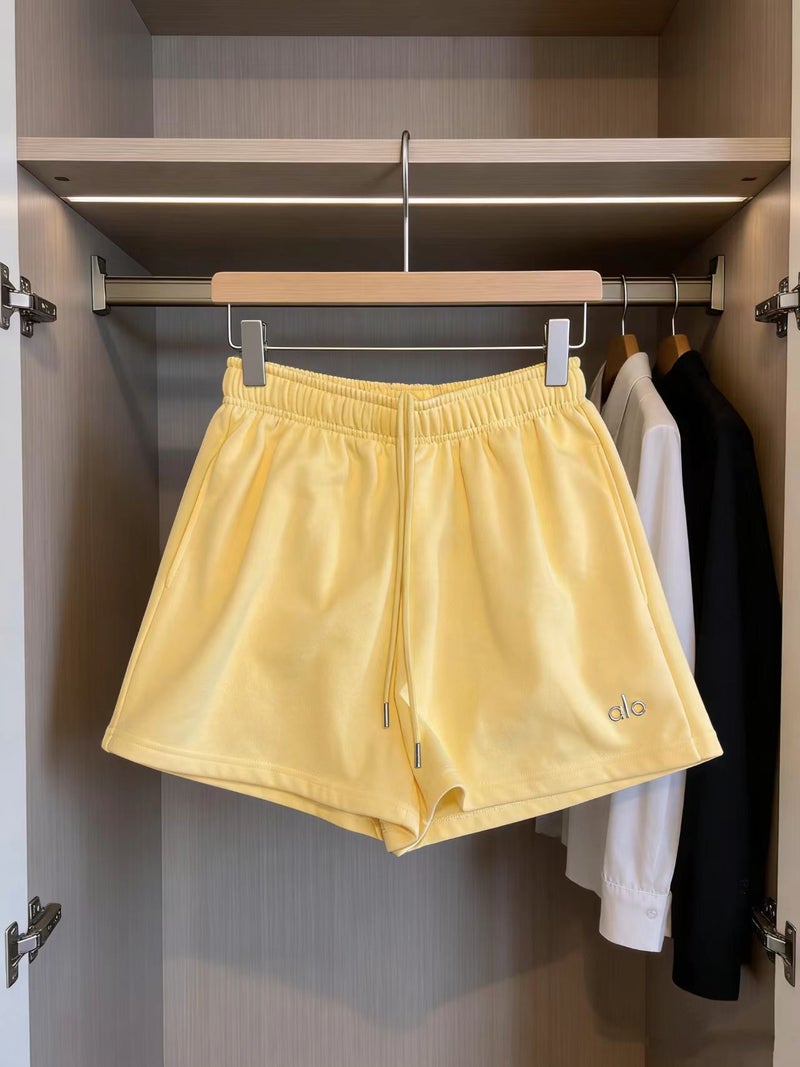 Alo Yoga alo377 Reflective Shorts 2026 New Arrival - Multi-Color Mid-Waist Drawstring Pants for Men and  Women - Image 1