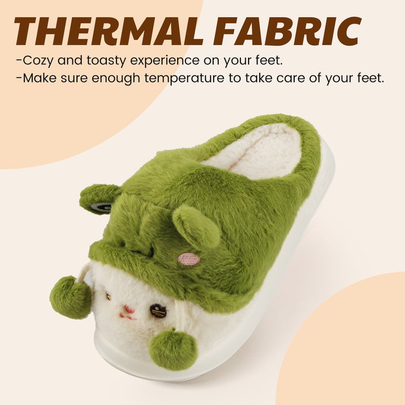 Lucky Kids Cozy Plush Fuzzy Slippers for Women and Men - Soft Warm Indoor/Outdoor House Shoes with Non-Slip Sole - Comfortable Winter Gift Idea (Sizes 36-41) - Image 2