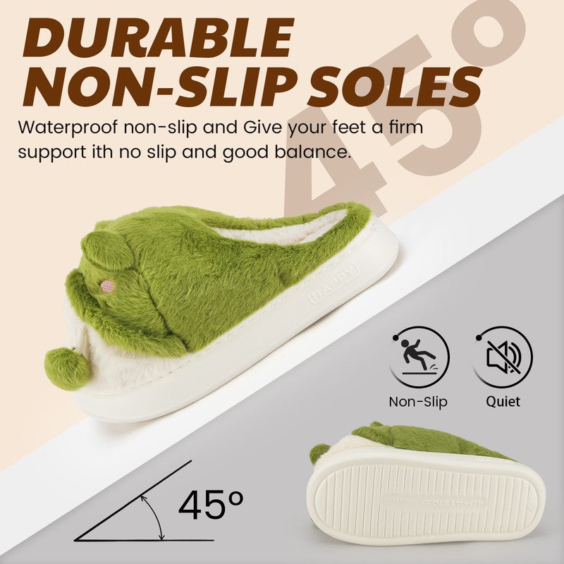 Lucky Kids Cozy Plush Fuzzy Slippers for Women and Men - Soft Warm Indoor/Outdoor House Shoes with Non-Slip Sole - Comfortable Winter Gift Idea (Sizes 36-41) - Image 4