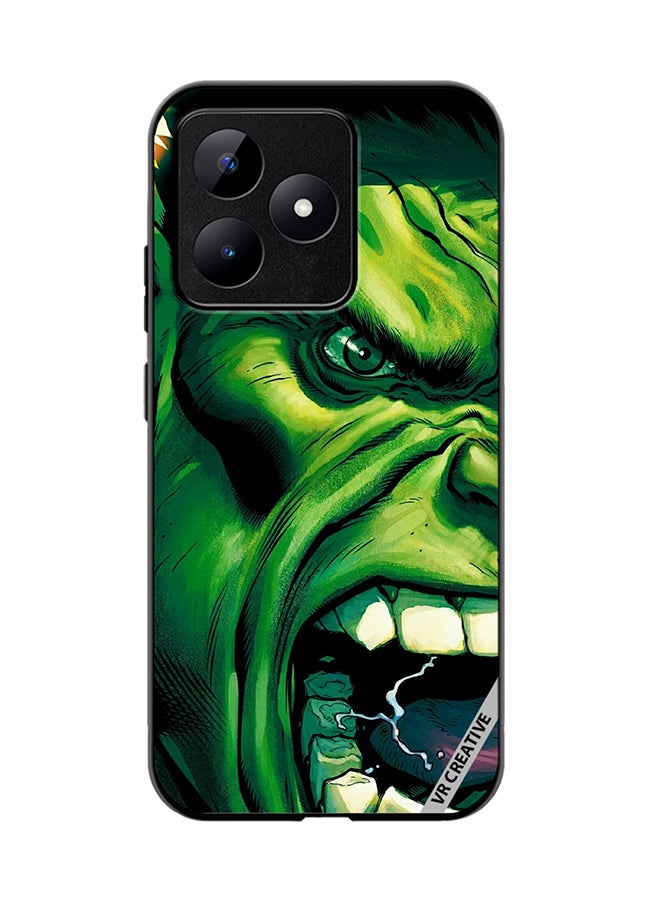 VR CREATIVE Protective Case Cover For Realme C53 Hulk Face Design Multicolour - Image 1